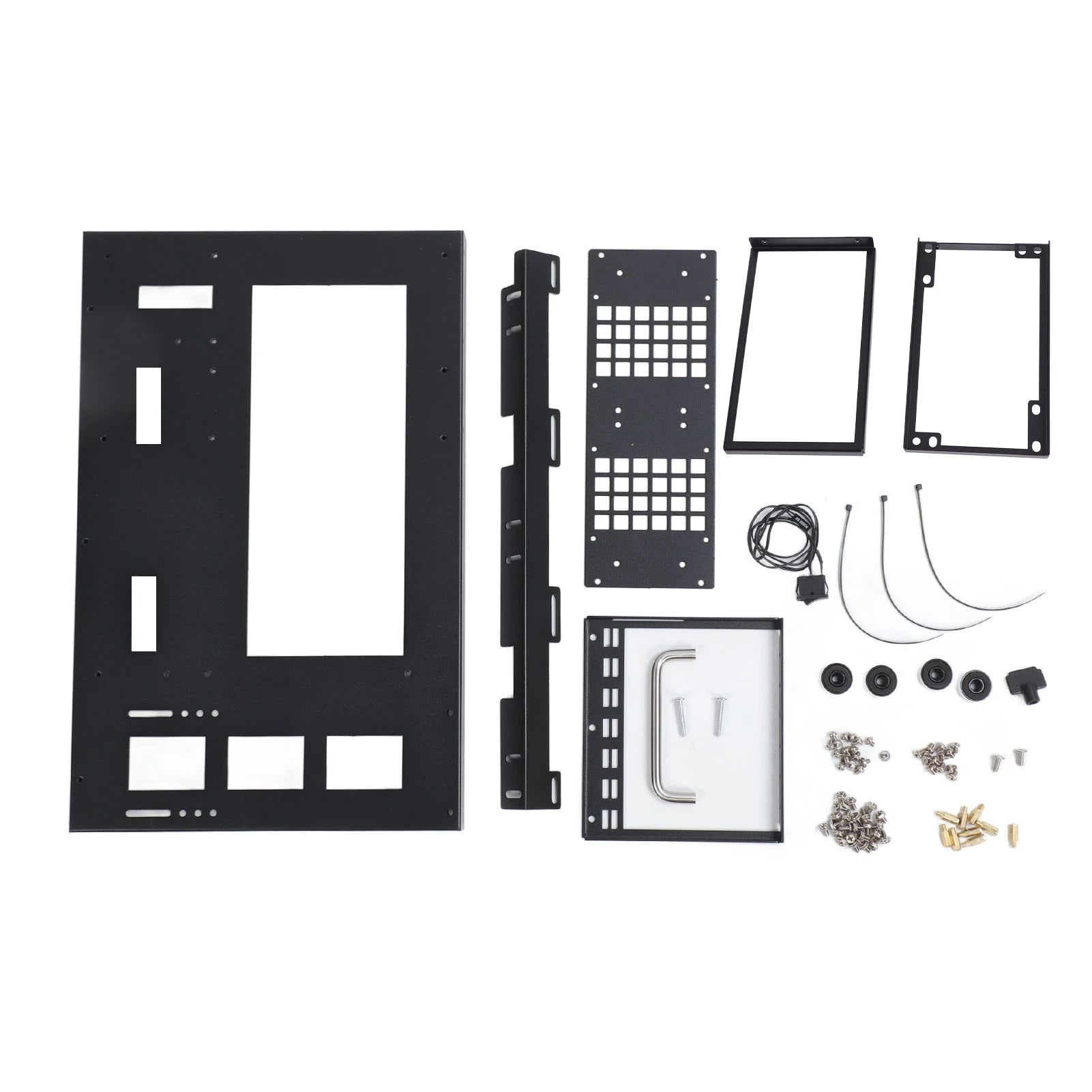 Computer Open Case Bracket Powerful Cooling Heat Dissipation Steel Plate DIY Computer Motherboard Case Rack for ATX M ATX ITX.