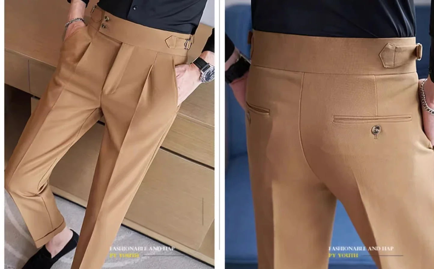Navy Men's Suit Pants, White Black Trousers, Gray Khaki Pantalones Hombre Fashion Slim Male Pant, 28 29 30 31 32 33 34 36.