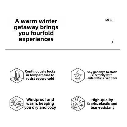 CHUJIE Men's autumn and winter new down jacket pants, men's mountain outdoor work pants, graphene heating thickened warm pants.