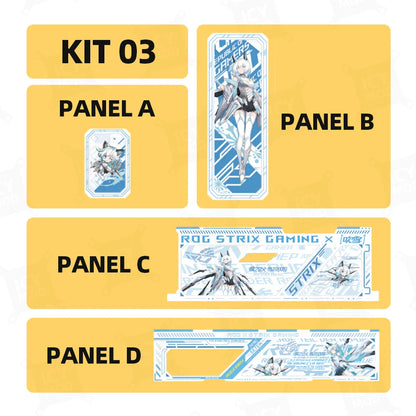 ASUS GX601 Case Lighting panel kit ARGB Laser Engraved Lighting Plate ROG Strix Helios Refit Custom PC MOD Gabinete Shroud