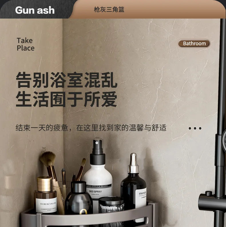 Dreieckiges Wandregal für Badezimmer oder Toilettenbereich. Rechteckiger zusätzlicher Balkon-Aufbewahrungsraum für kleine Badezimmer