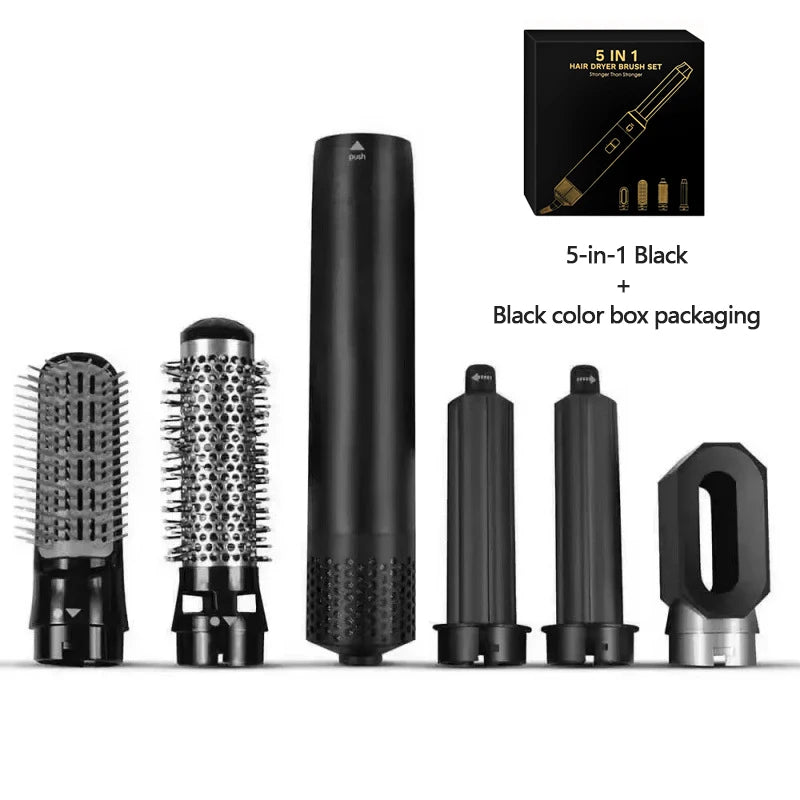 Multi Functional 5-in-1 Electric Hair Brush Dyson Airwraps Hair Dryer Brush Hot Air Comb Straight Hair Brush Curling Iron.