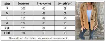 2025 neue Mode Herbst und Winter frauen Mäntel und Jacken Casual Button-Down Einfarbig Wolle Blazer frauen Kleidung.