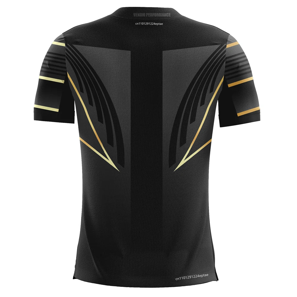 Men's Training UFC Breathable Sportswear T-shirts Outdoor Male Leisure Short-Sleeved Jersey Boys Running Fitness Tops.