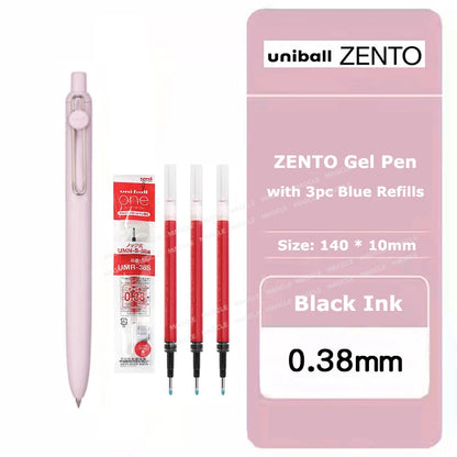 Uniball ZENTO Standard 0,38/0,5 mm Gelschreiber, wasserbasierte, glatte Schreibroller, passend für verschiedene Anlässe, Schreibwaren
