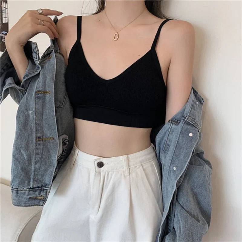 Kit 4 Women Seamless Bra Set, Sexy Beautiful Back Cotton Bra Comfortable Breathable Padded Bra Underwear.