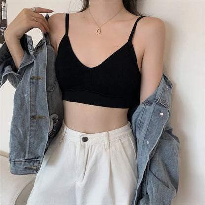 Kit 4 Women Seamless Bra Set, Sexy Beautiful Back Cotton Bra Comfortable Breathable Padded Bra Underwear.