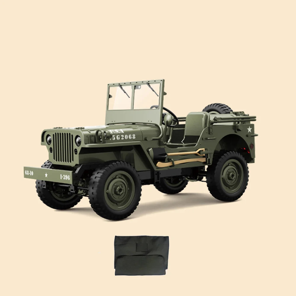 JJRC C8815 RTR 1/10 2.4G 4WD RC Car Off-Road Climbing LED Light Optional Winch Canopy Metal Frame Rock Crawler Vehicles Models