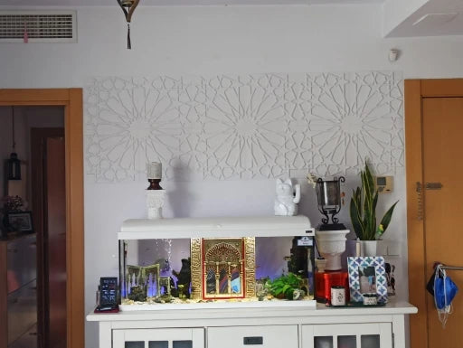 10pcs 30cm Arab islamic muslim star moon decor Relief Art 3D Wall Panel non-adhesive 3D wall sticker Living Room Home Decor wall