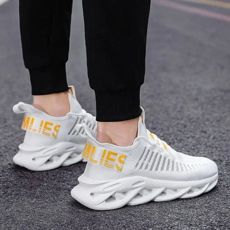 MAEDEF Shoes Men Sneakers Breathable Women Running Shoes Lightweight Anti-slip Sports Shoe Outdoor Lace Up Tennis Women Sneakers