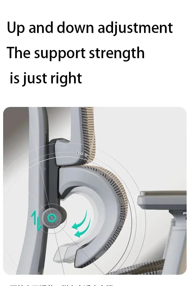 Verstellbare ergonomische Rückenlehne, Video-Gaming-Computerstuhl,