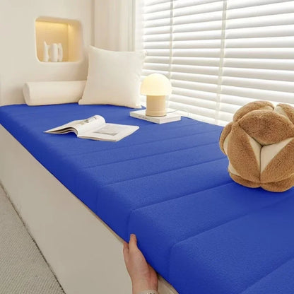 Benutzerdefinierte Teddy Samt Erkerfenster Sitz lange Bank Kissen Sitzpolster lange Matratze Polsterung Stuhl Sitzpolster dekorative Pads Schaukeln