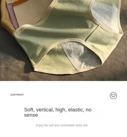 Menstrual Period Panties Women Cotton Plus Size Leakproof Period Underpants Breathable Female Waterproof Menstruation Breifs.