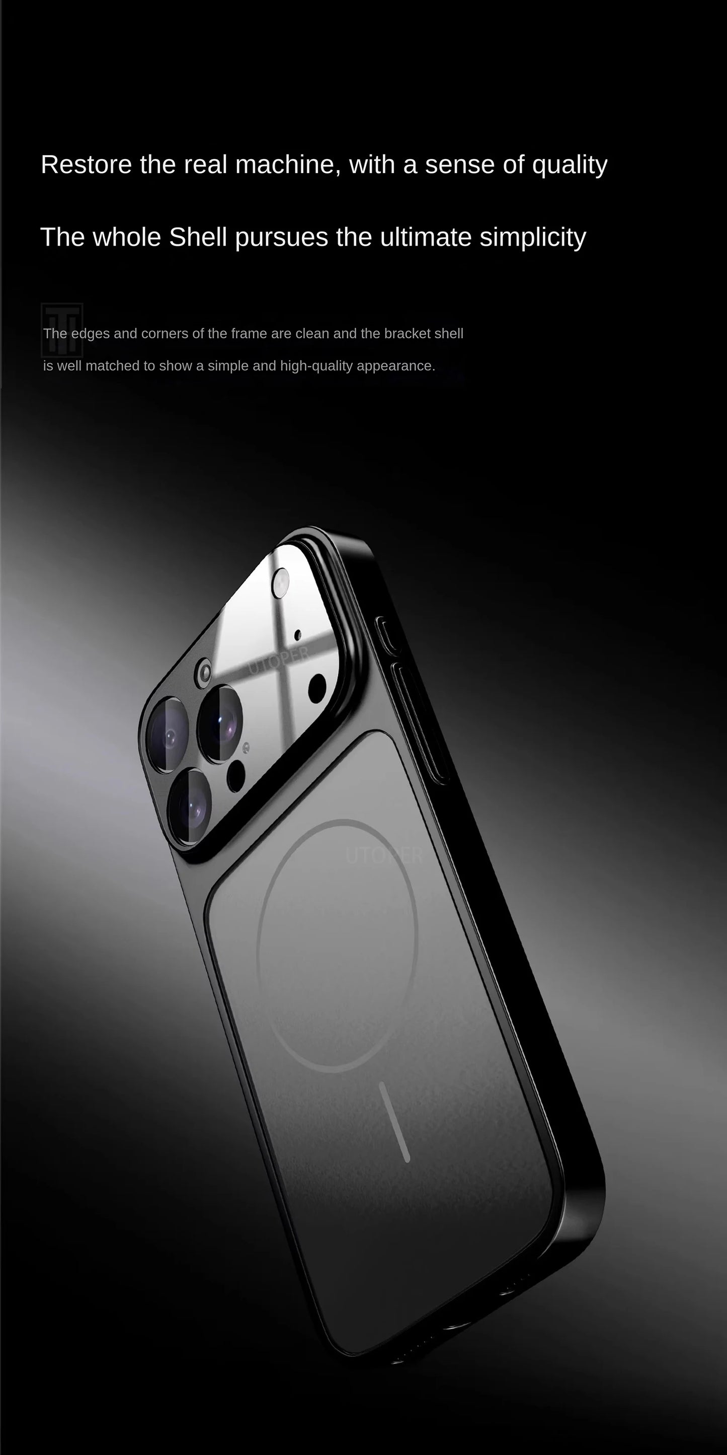 Official Orange Magsafe Magnetic Glass Phone Case for iPhone 17 Air 16 15 14 13 Pro Max Hard Shockproof Protect Matte Cover.