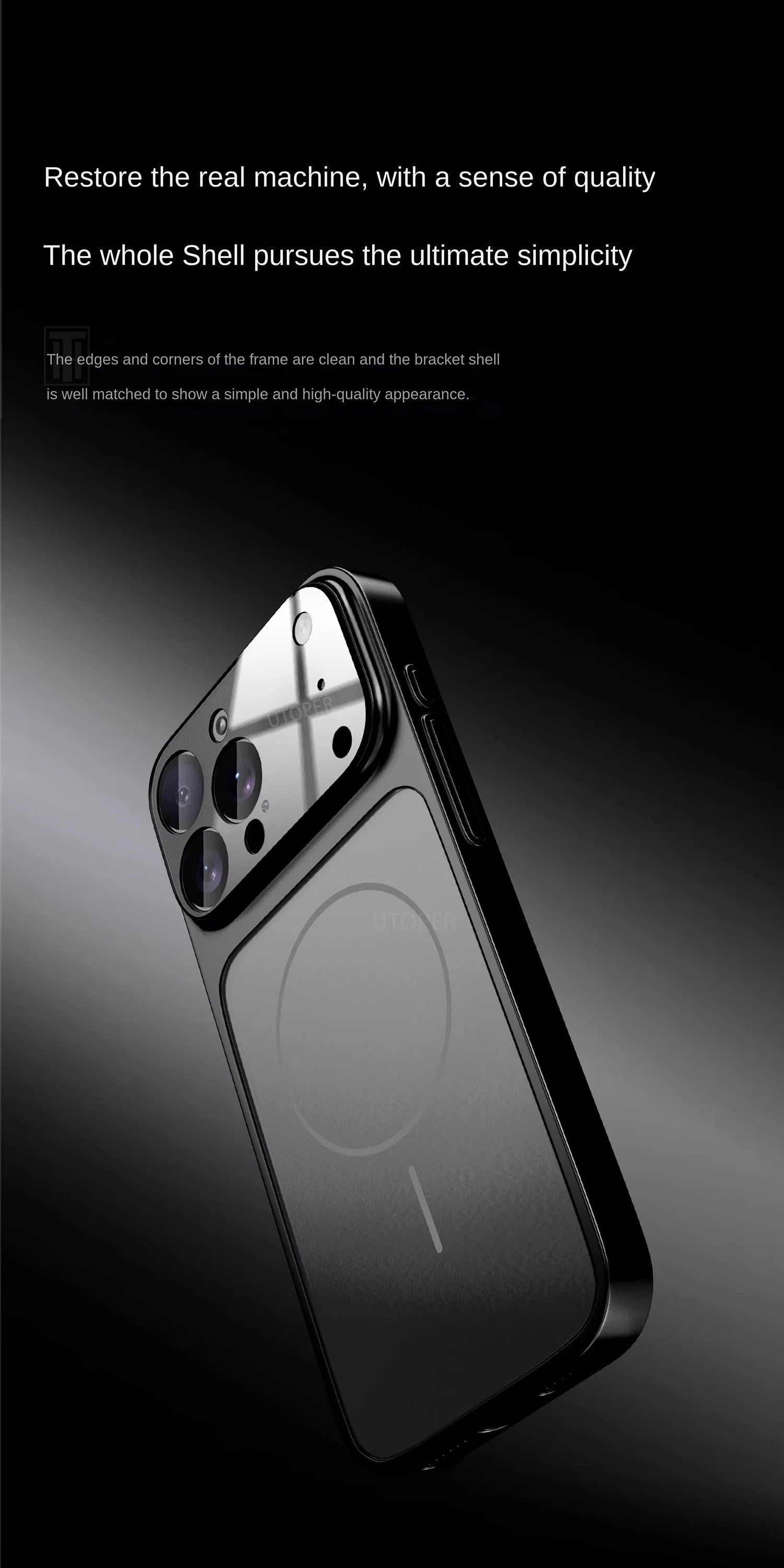 Official Orange Magsafe Magnetic Glass Phone Case for iPhone 17 Air 16 15 14 13 Pro Max Hard Shockproof Protect Matte Cover.