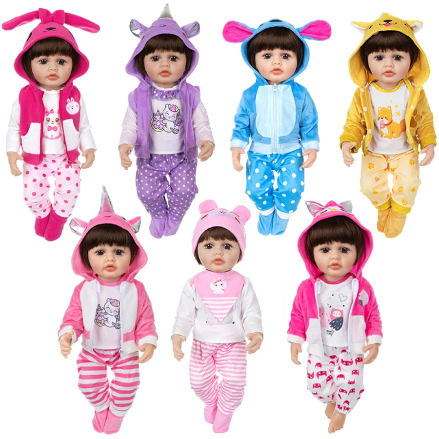New Doll Clothes For 20-22Inch Baby Doll 50-55cm Reborn Babies Doll Clothes.