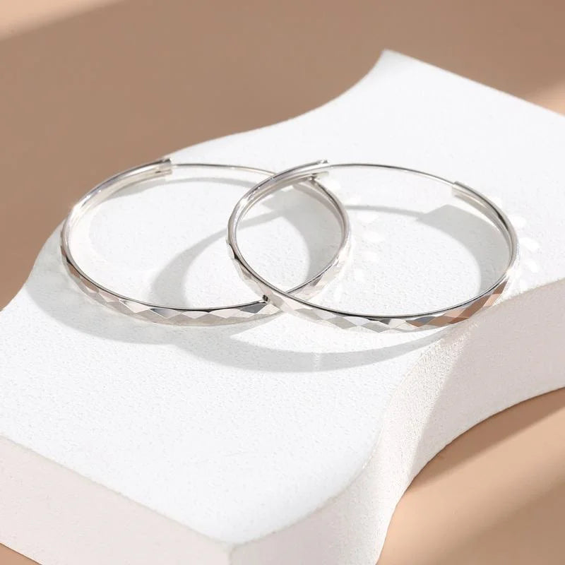 Senlissi - 925 Sterling Silver Hoop Earrings For Women 18K Gold Plated Jewelry Dazzling Women's Hoops Earrings Christmas Gifts.