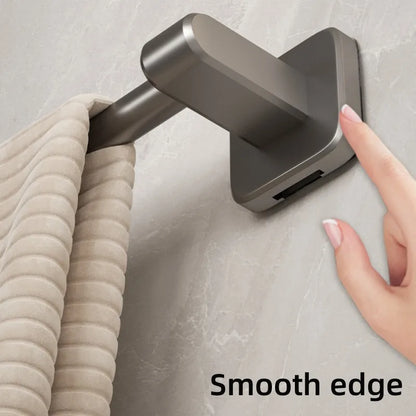 Bad Handtuchhalter ohne Bohren Badezimmer Schwarz Handtuchhalter Handtuchhalter Selbstklebender Badezimmer Handtuchhalter Handtuchhalter