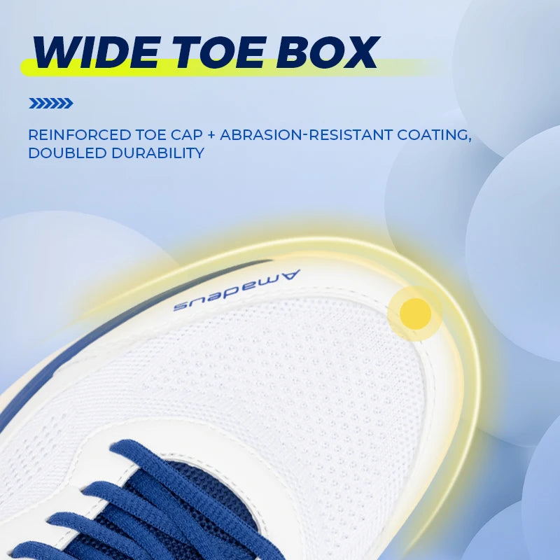 FitVille Men'S Tennis Shoes Wide Version 2E Professional Training Sports Shoes Breathable Non-Slip Rackets With Arch Support.