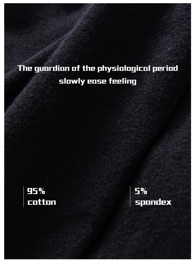 3pcs Women Menstrual Period Underpants Ladies Cotton Postpartum Absorbent Leak Proof Panties European size XS-5XL.