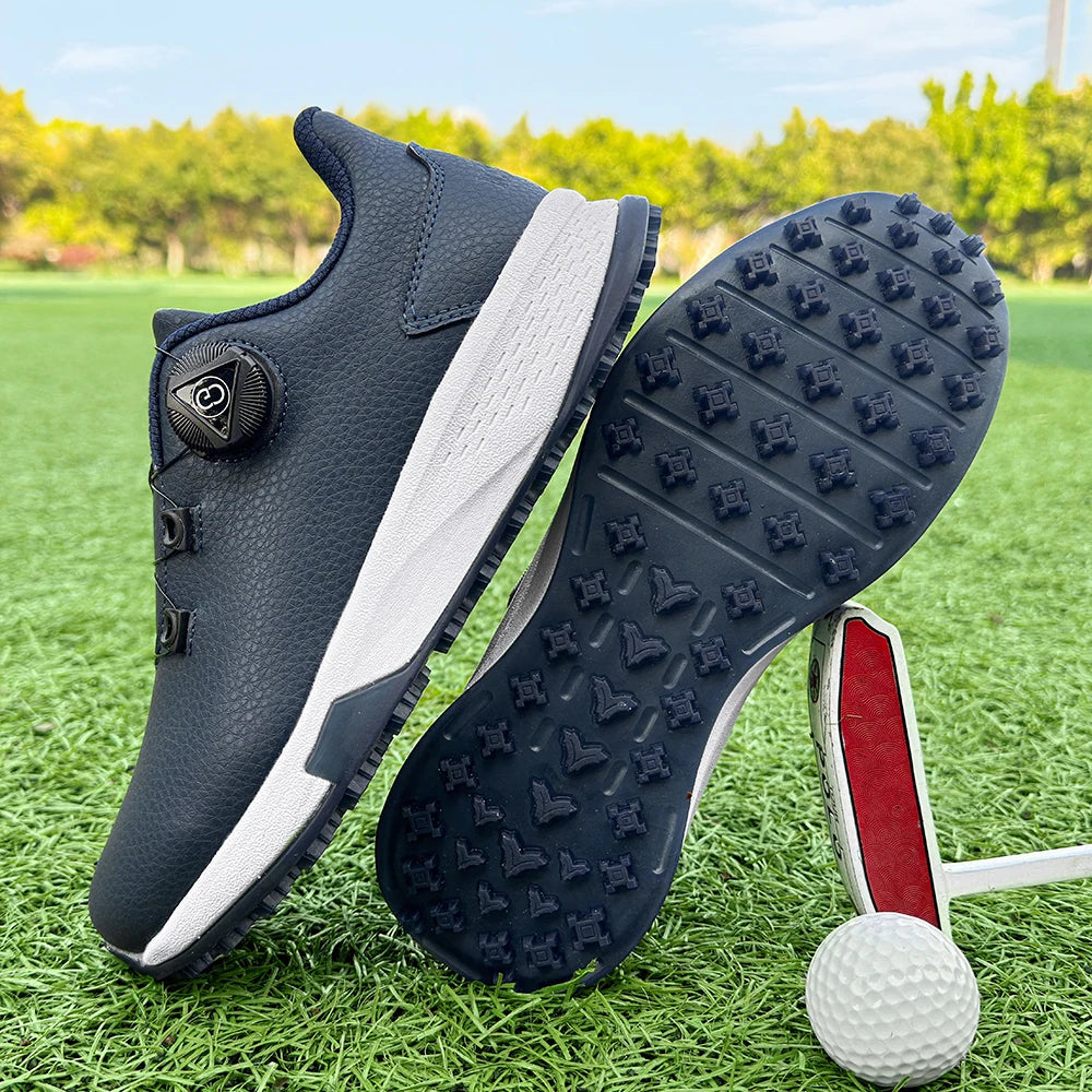 2025 New Men's and Women's Golf Shoes Outdoor Professional Training Golf Nailless Anti Slip Leisure Walking Shoes.