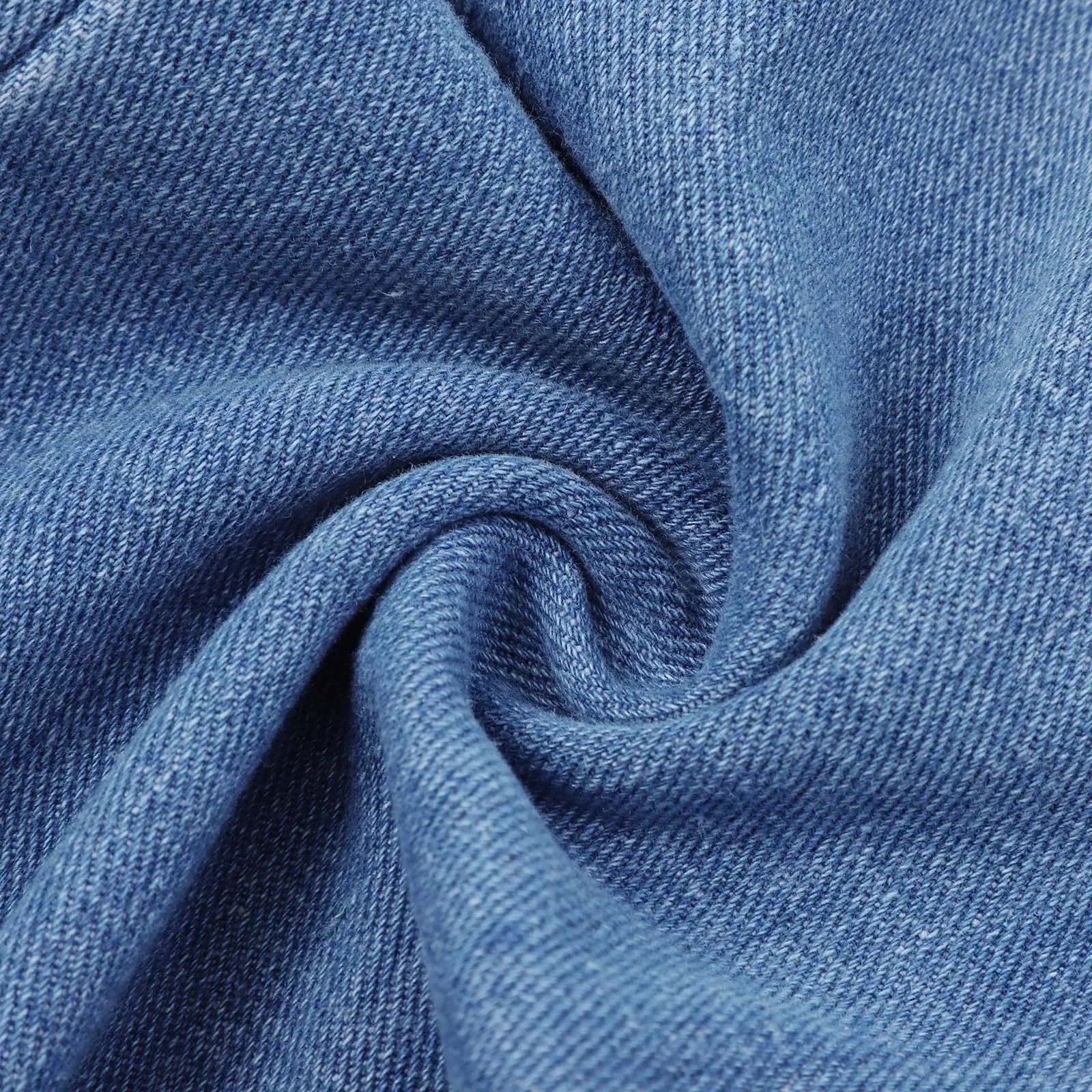 Women Jeans Straight Pants High Waist Washed Distressed Vintage Pockets Button Basics Trousers 2025 Female Streetwear Denims.