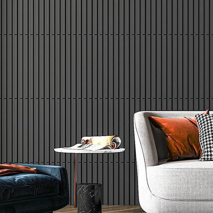 12 piece/3m² /50cm Decorative Textured PVC 3D Wall Panel 3D wall sticker Interior Wall Decor Living Room Bedroom in White/Black