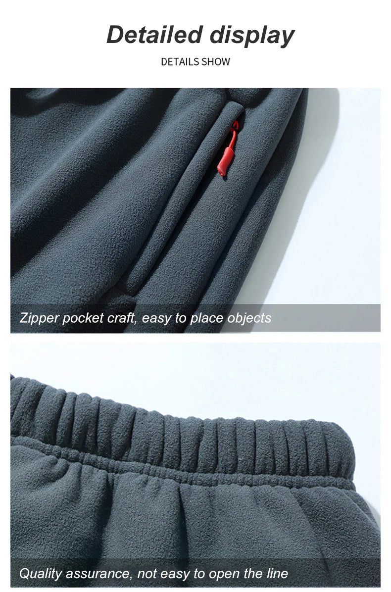 8XL Men's Down Pants Plus Size Winter Plus Velvet Thick Loose Cotton Pants Big Size Solid Color Warm Lamb Down Casual Sweatpants