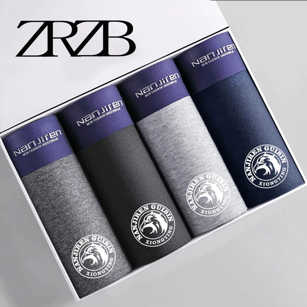 Boxershorts Männer Boxer Männliche Unterwäsche Mann Höschen Baumwolle Weiche Kurze Boxer Herren Atmungsaktive Bequeme Boxer Unterhose L-4XL