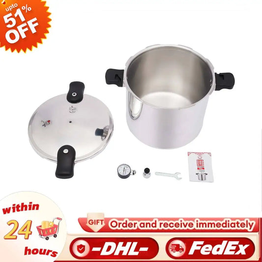 Thickened Explosion-proof Pressure Cooker 23 Quart Kitchen Pressure Canner Cookware 90kpa HOT.