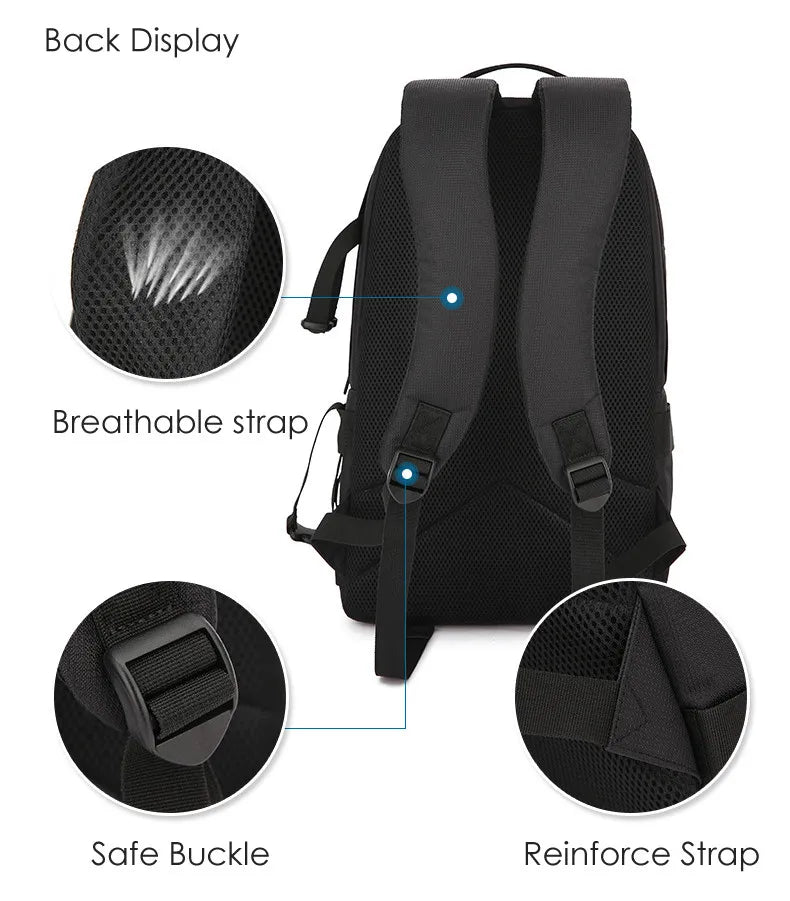 JINNUOLANG Professional Digital SLR Camera Backpack Large Photography Bag Tripod Holder Waterproof Rain Cover Outdoor Hiking.