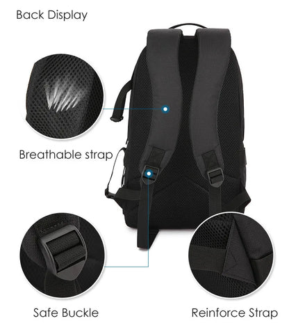 JINNUOLANG Professional Digital SLR Camera Backpack Large Photography Bag Tripod Holder Waterproof Rain Cover Outdoor Hiking.