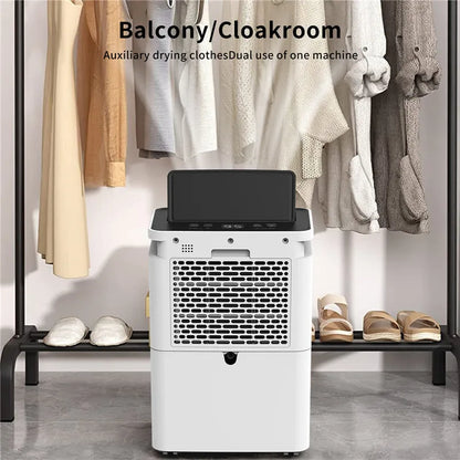 3.2L Household Dehumidifier Moisture Absorbent Desktop Air Dryer Drying Machine Electric Absorber Bedroom Kitchen LED Display.