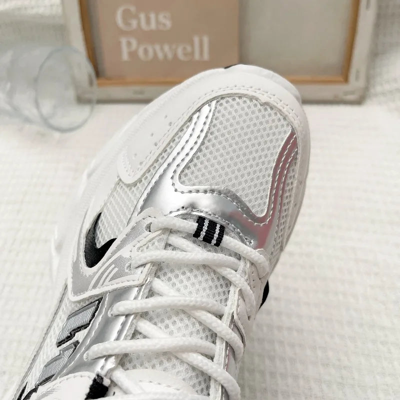 New Spring Autumn Women's Jogging Sneakers Fashion Casual White Breathable Tennis Low Top Vulcanized Shoes Outdoor Trainers.