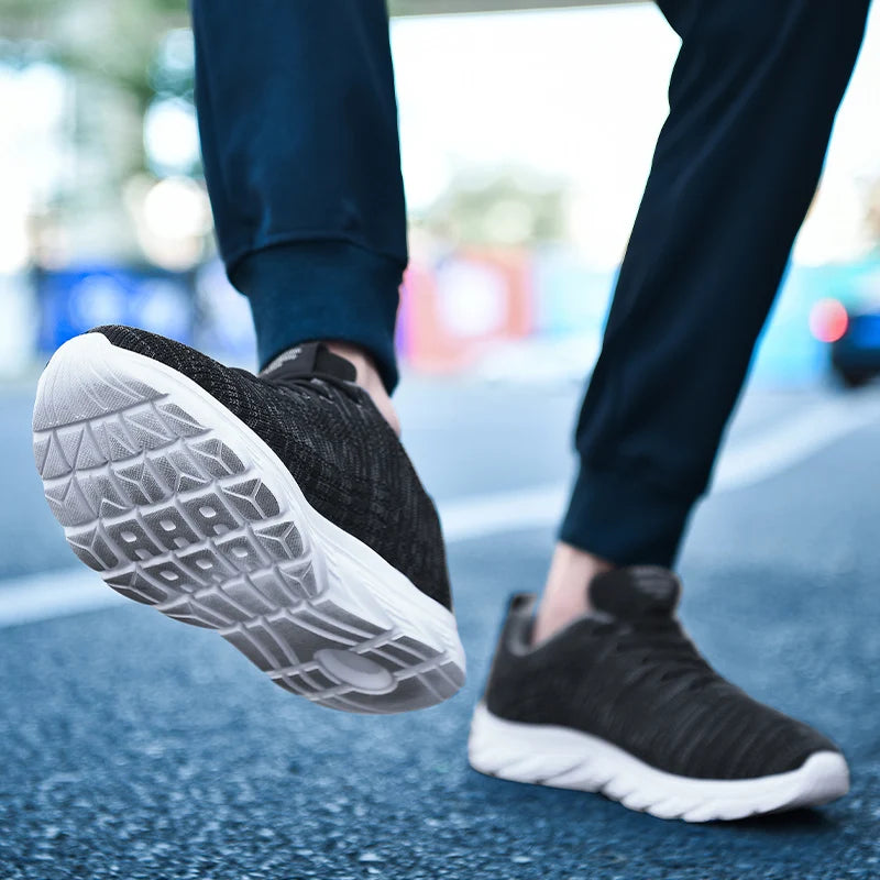 YRZL Running Shoes Men Sneakers Fashion Lightweight Trainers Breathable Walking Shoes Comfortable Athletic Sport Shoes for Men.