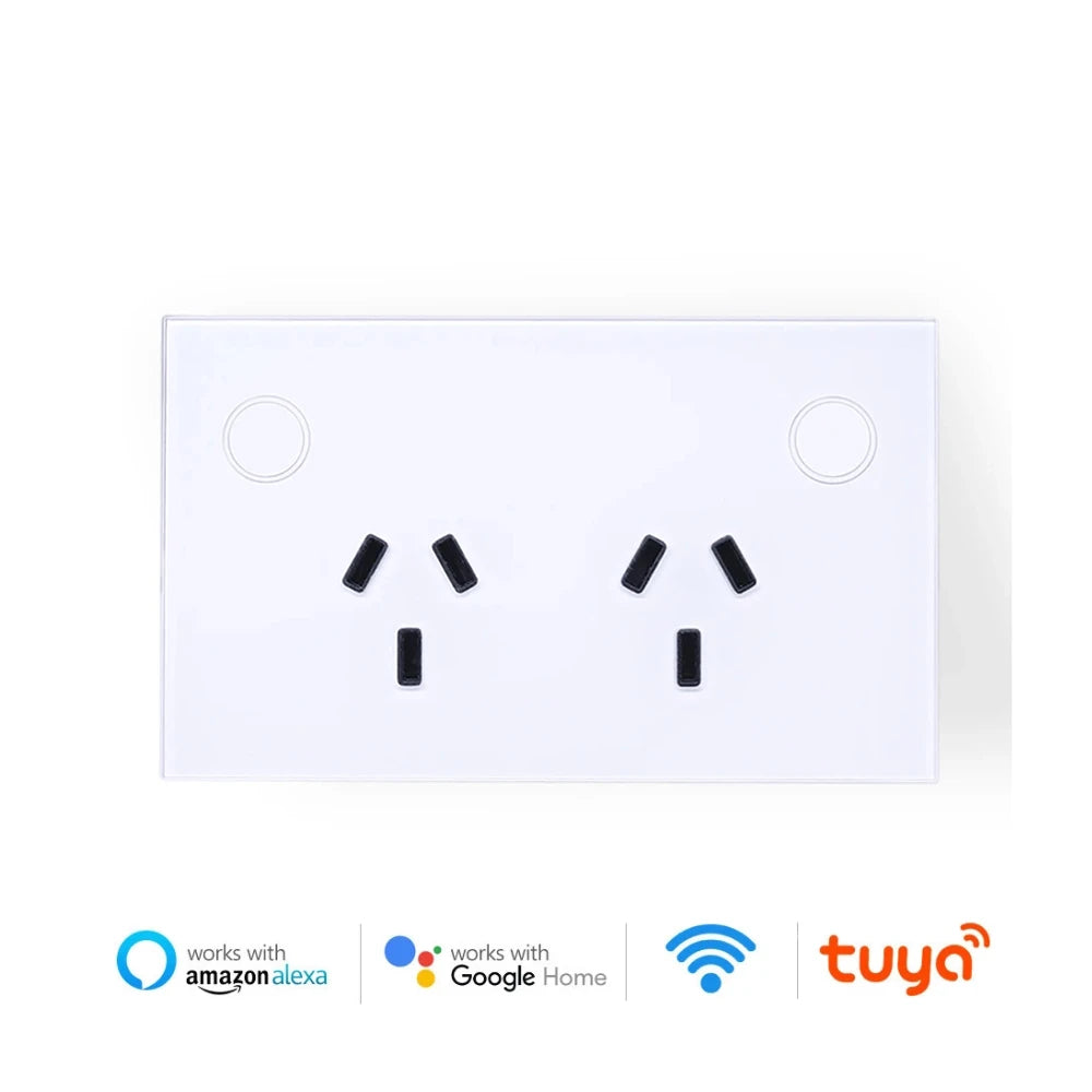 Melery Wifi Smart Tuya Steckdose AU Elektrische Stecker Steckdose Touch Sensor Schalter Drahtlose Fernbedienung von Alexa Google Hause.