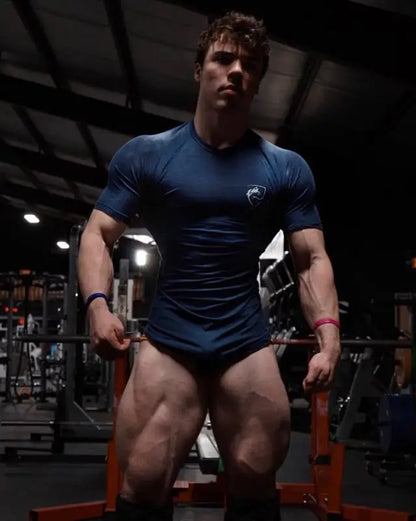 Men Tshirt Bodybuilding Tight Compression Quick-drying Muscle Shirt Fitness Workout Basketball Running Clothing Men T-shirt.