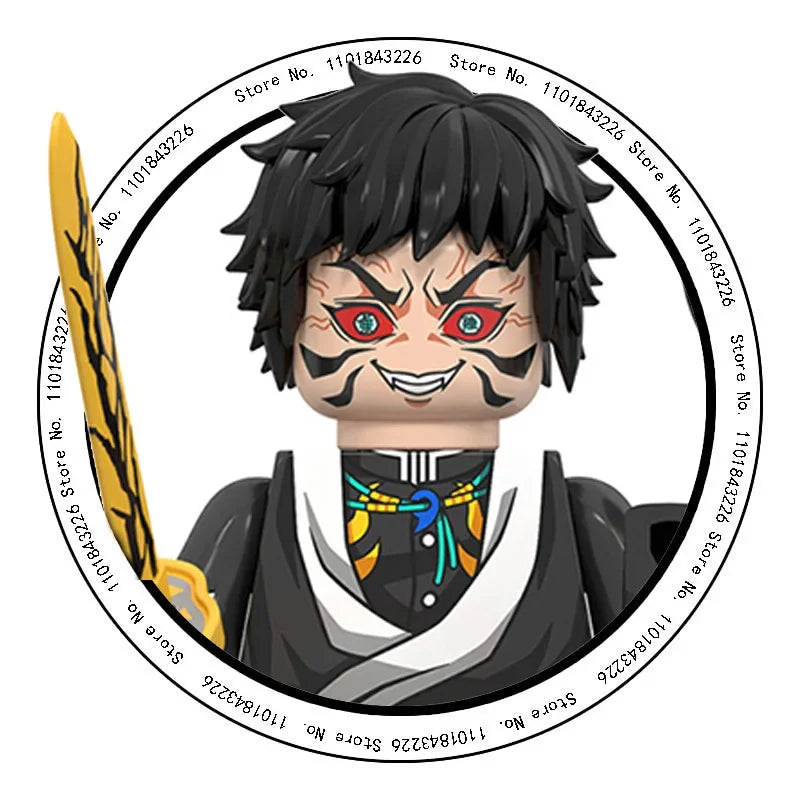 2025 Hot Toys WM6116 WM6138 Demon Slayer Blade Building Blocks Mini Action Figure Accessories Halloween Christmas Gifts for Kids