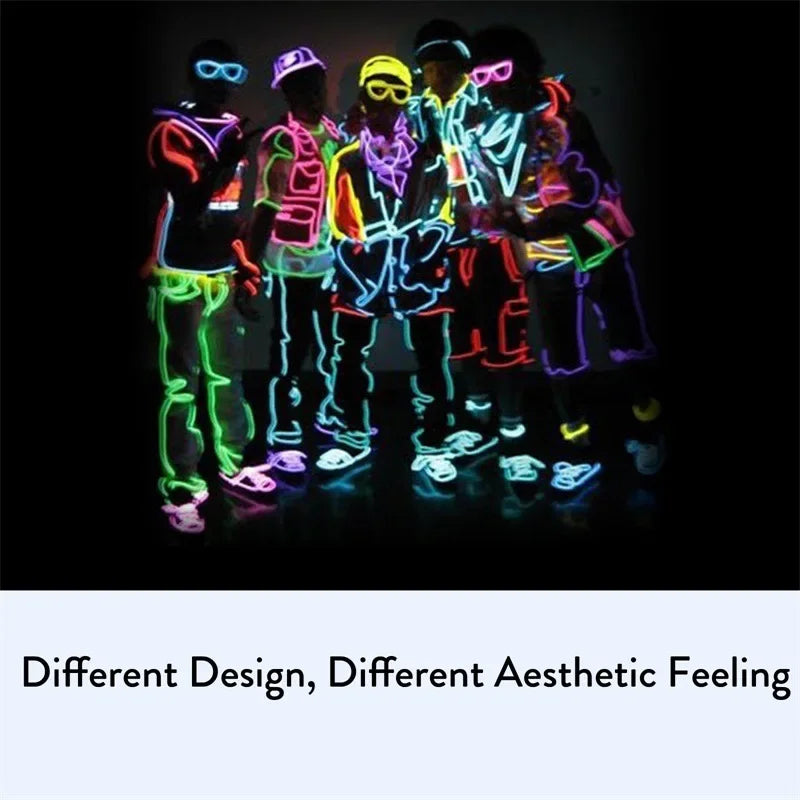 1M/3m/5M LED Neon Licht USB Flexible EL Draht Seil Rohr Wasserdichte LED Streifen Band für Urlaub Dance Party Decor Licht 3V 5V 12V.