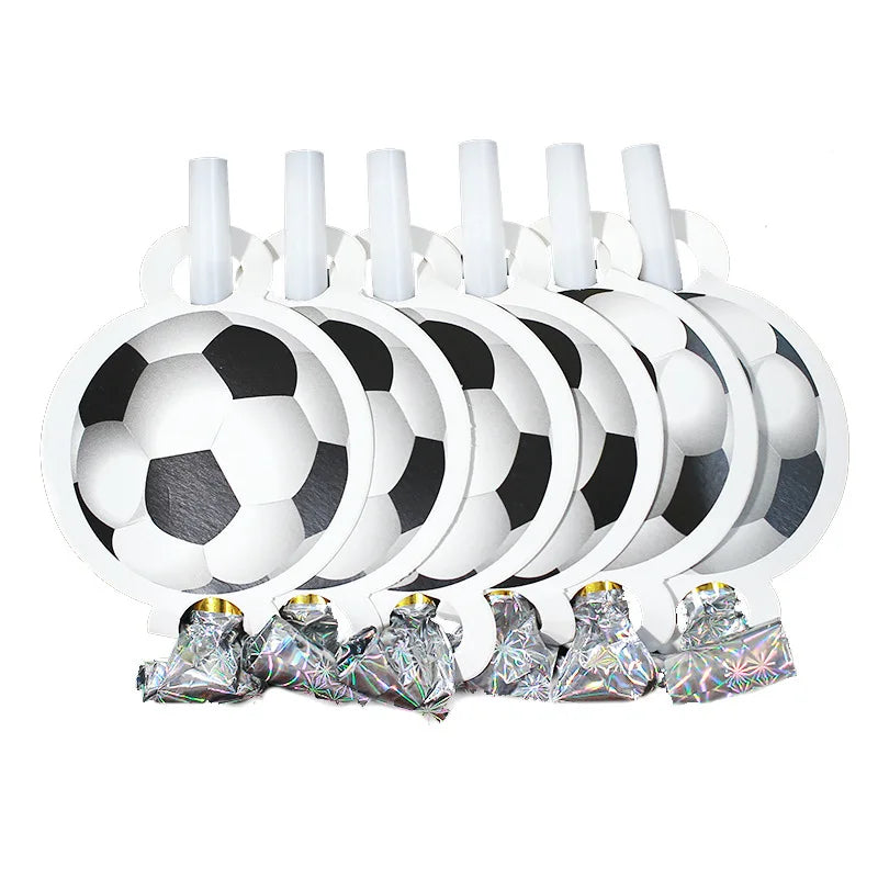 Fußball Fußball Geburtstag Dekorationen Aluminium Film Ballon Geschirr Teller Tasse Servietten Tischdecke Baby Dusche Party Supplies