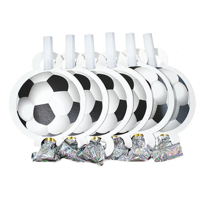 Fußball Fußball Geburtstag Dekorationen Aluminium Film Ballon Geschirr Teller Tasse Servietten Tischdecke Baby Dusche Party Supplies