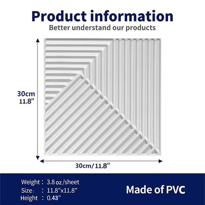 10pcs 3D Wall Panel 30x30cm Gold Mosaic Indoor Wall Decoration for Living Room Bedroom Hotel Office Esports game 3D Wall Sticker