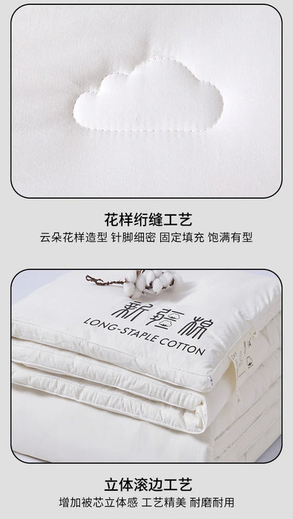 2025 new class A Xinjiang cotton thickened winter quilt spring and autumn quilt pure cotton quilt student dormitory warm.