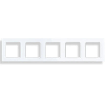 SRAN F6 Serie mehrere Rahmen Weiße Panel aus gehärtetem Glas, EU FR UN-Steckdosen und Schalter Dimmer-Lüfter-Fußlampe Rj45-Modul DIY