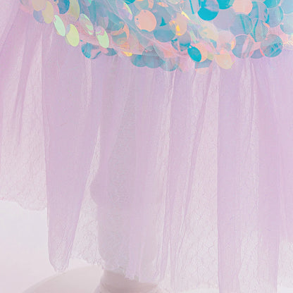 Pailletten Mädchen Party Kleider Meerjungfrau Mottoparty Prinzessin Kleid Performance Kostüm Kinder Geburtstag Geschenke Kleider für Mädchen Abschlussball.