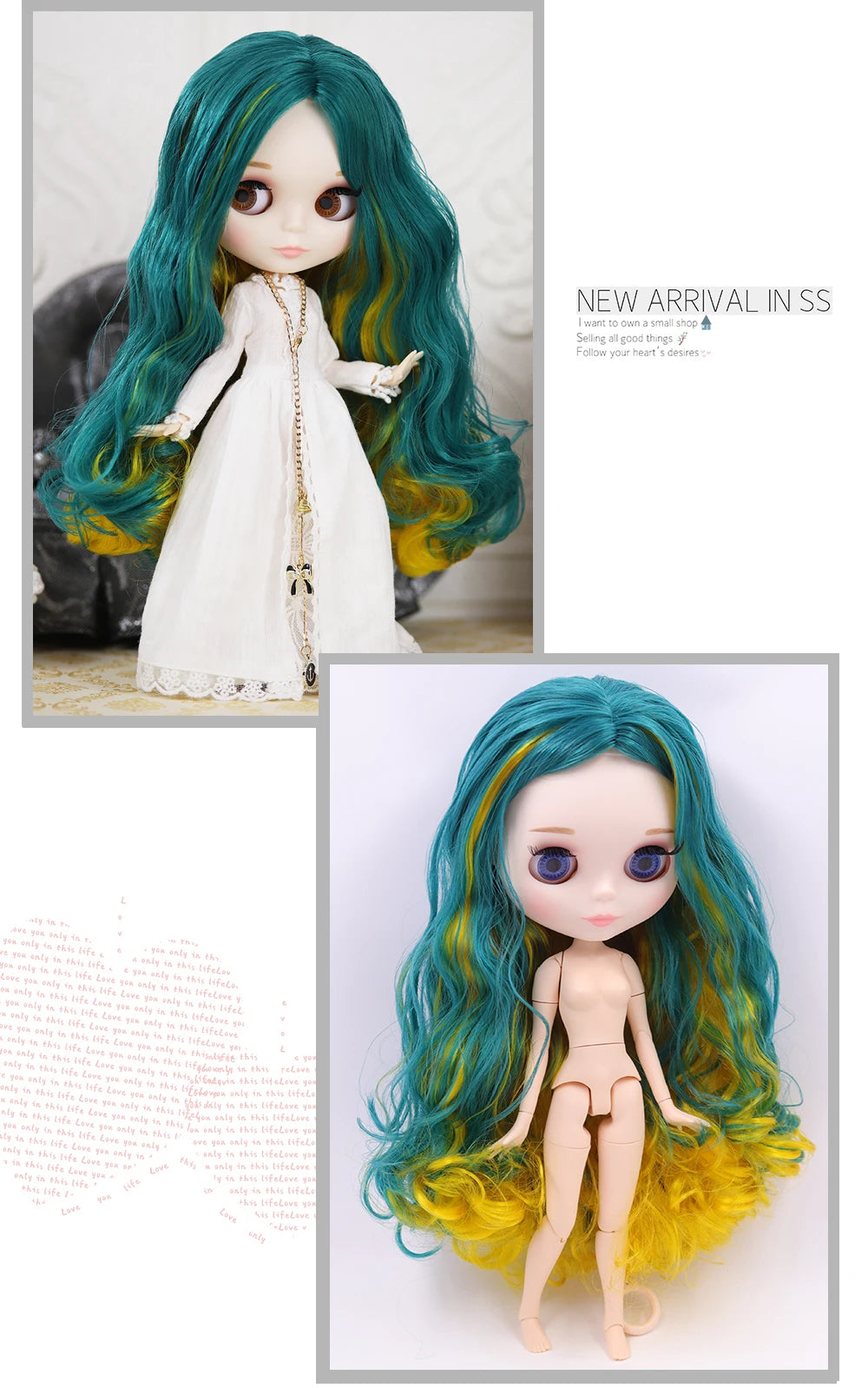 ICY DBS blyth doll 1/6 bjd toy joint body white skin shiny & matte face 30cm on sale special price toy gift anime doll.