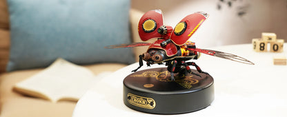 Robotime Rokr Scout Beetle MI02 ABS Metal Punk Style 3D Puzzle Gift for Boys Adults Easy Assembly Mechanical Design DIY Toys.