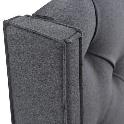 KOMHTOM Hydraulisch Polsterbett Einzelbett, - Metallrahmen-Lattenrost, modernes Bettgestell mit Stauraum, Baumwollbezug