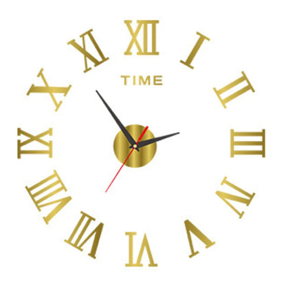 3D Leuchtende Wanduhr Rahmenlose Acryl DIY Digitale Uhr Wand Aufkleber Stumm Uhr Für Wohnzimmer Schlafzimmer Büro Wand Dekor