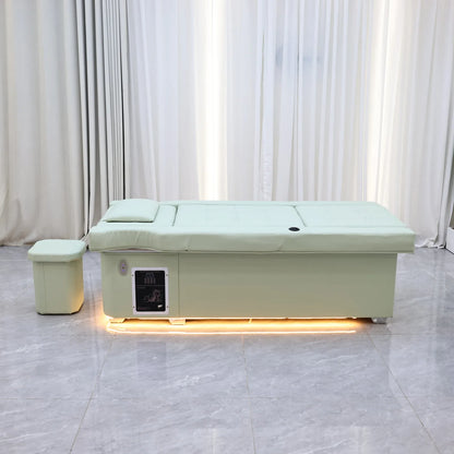XinSheng 2025 Elektrischer Lift-Shampoo-Bett-Massagetisch – All-in-One-Salonstation mit Begasung, Fußbad und Haarwaschbecken